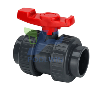 China Professional Swimming Pool Low MOQ Wholesale Plastic Double Union Ball Valve 