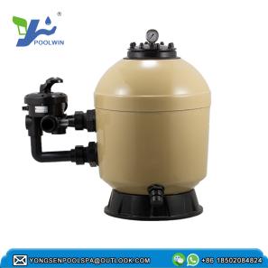 Pool special water filter smooth silver fiberglass shell side out of the filter sand tank 2 inches