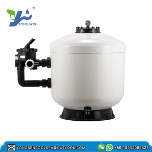 Pool special water filter smooth silver fiberglass shell side out of the filter sand tank 2 inches - 副本 - 副本