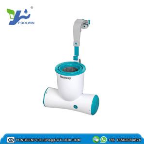 Swimming pool wireless skimmer, pool surface leaf collector, suction device 